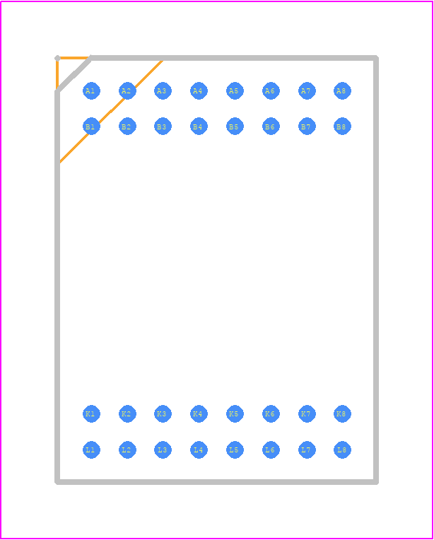 LTM2886CY-5I#PBF - Analog Devices PCB footprint - BGA - BGA - BGA Package 32-Lead (15mm × 11.25mm × 3.42mm)