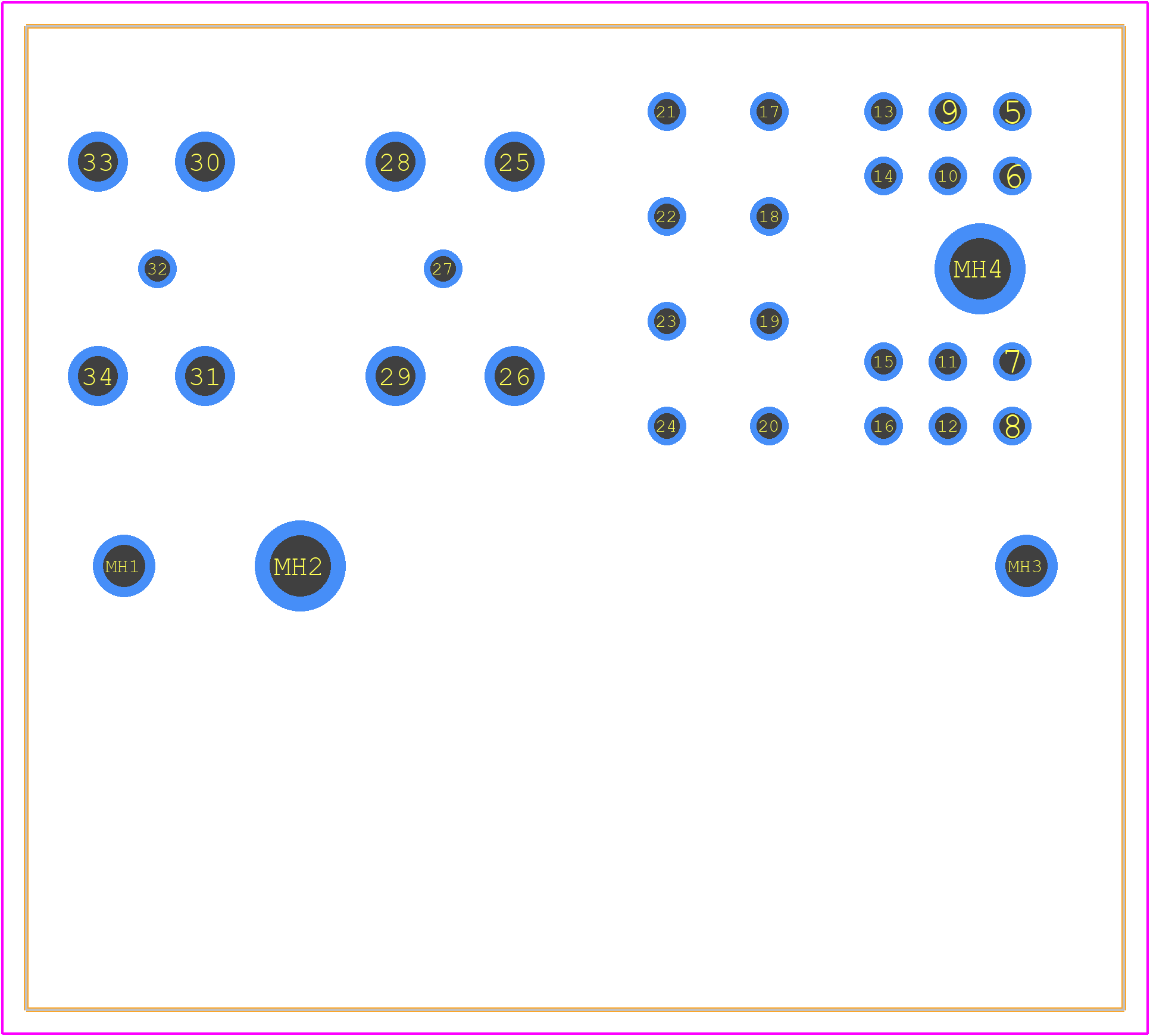 16320301101000 - HARTING PCB footprint - Other - Other - 16320301101000-1