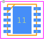 RP506K001F-TR - Ricoh PCB footprint - Small Outline No-lead - Small Outline No-lead - DFN(PLP)2527-10