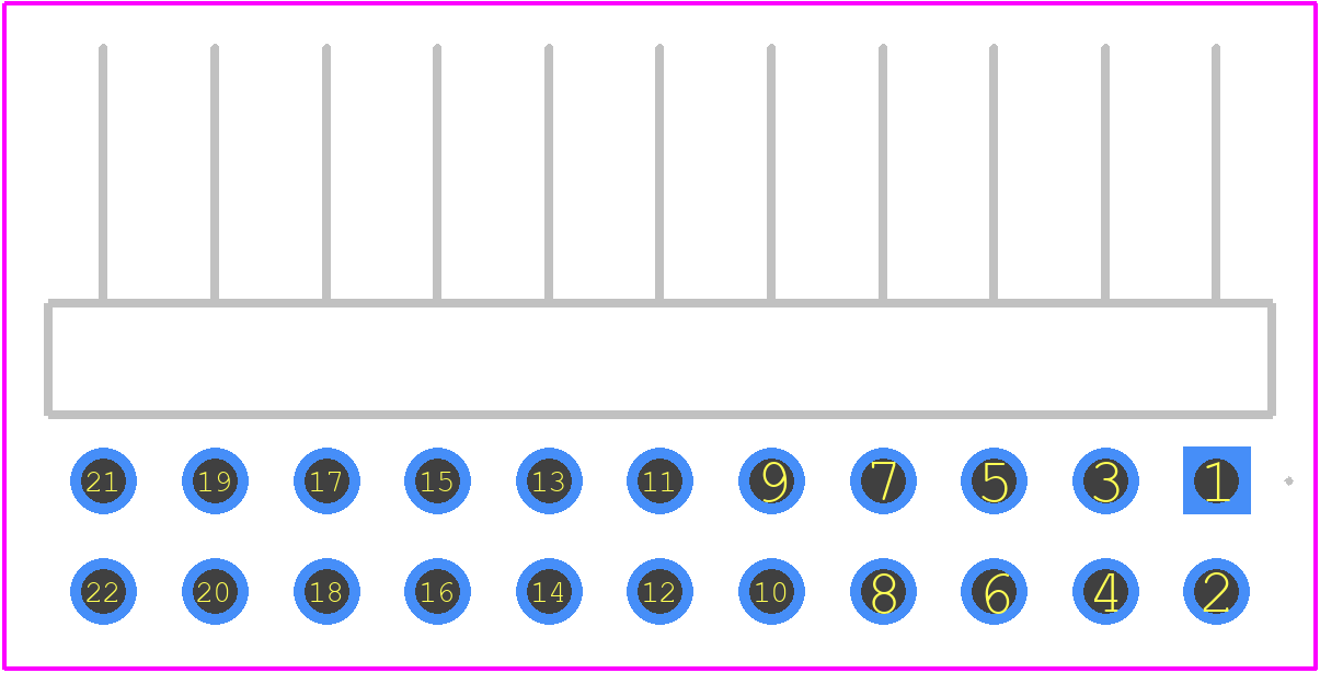 TSW-111-08-G-D-RA - SAMTEC PCB footprint - Other - Other - TSW-111-08-G-D-RA-1