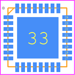 HMC904LC5 - Analog Devices PCB footprint - Quad Flat No-Lead - Quad Flat No-Lead - HMC904LC5
