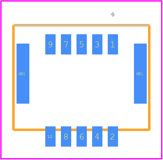 505433-1071 - Molex PCB footprint - Other - Other - 505433-1071-1