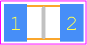 1206AC681KAZ1A - Kyocera AVX PCB footprint - Capacitor Chip Non-polarised - Capacitor Chip Non-polarised - 1206 CASE SIZE