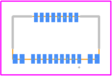 FH62-17S-0.25SHW(10) - Hirose PCB footprint - Other - Other - FH62-17S-0.25SHW(10)-1