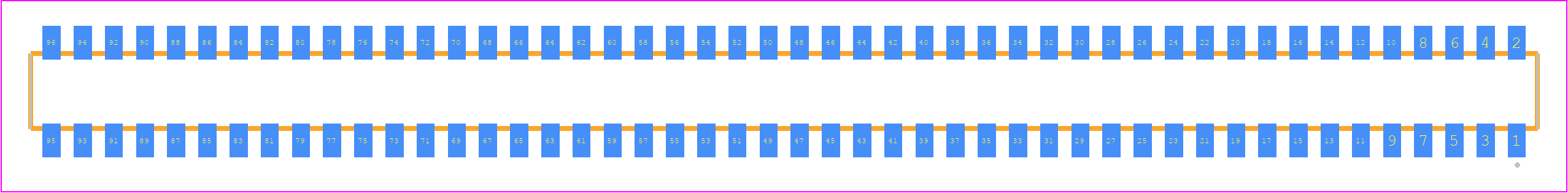 CLP-148-02-F-DH - SAMTEC PCB footprint - Other - Other - CLP-148-02-YYY-DH