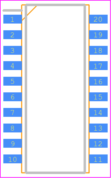 768141103GP - CTS PCB footprint - Small Outline Packages - Small Outline Packages - 768141103GP