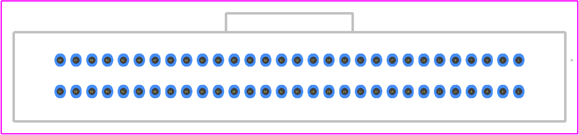 104068-6 - TE Connectivity PCB footprint - Other - Other - 104068-6-2