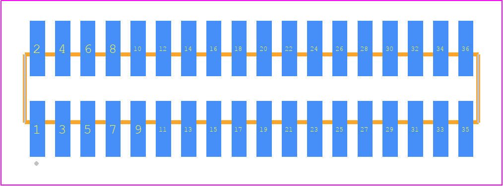 FTSH-118-01-F-DV-P - SAMTEC PCB footprint - Other - Other - FTSH-118-XX-YYY-DV-P