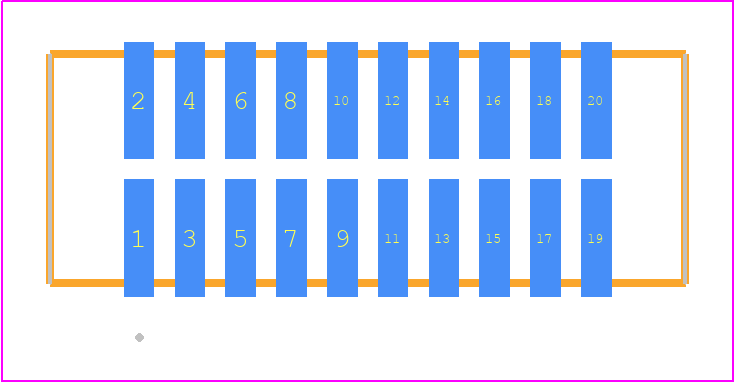 TFM-110-22-S-D - SAMTEC PCB footprint - Other - Other - TFM-110-ZZ-XXX-D