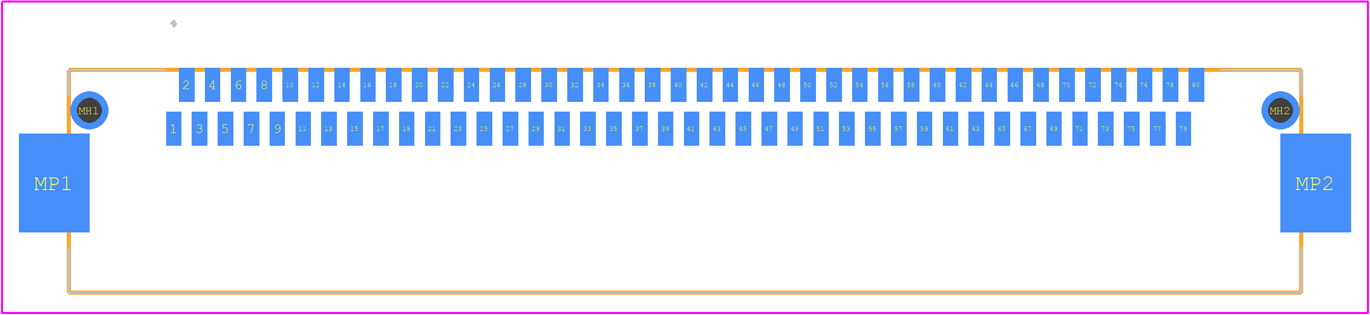 104895-8 - TE Connectivity PCB footprint - Other - Other - 104895-8-2
