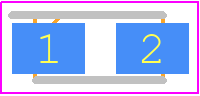 T495A475K020ZTE1K87280 - KEMET PCB footprint - Capacitor Moulded Polarised - Capacitor Moulded Polarised - 3216-18-2020