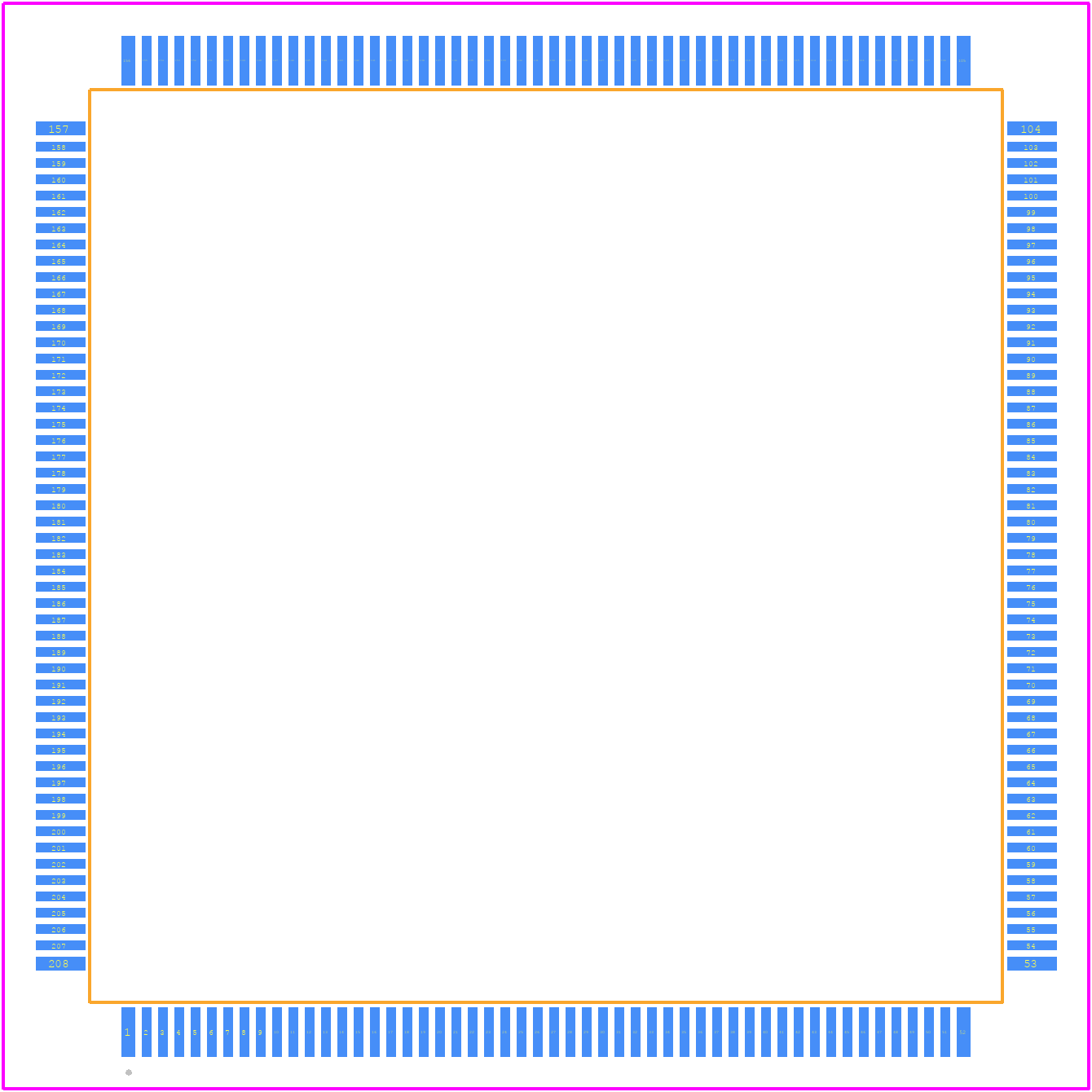LPC1788FBD208 - NXP PCB footprint - Other - Other - SOT459-1