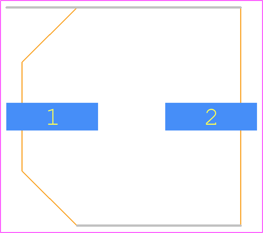 UUN1H331MNQ1MS - Nichicon PCB footprint - Capacitor Al Electrolytic - Capacitor Al Electrolytic - 18x21.5