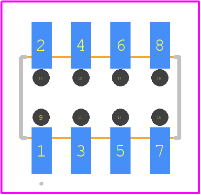 2314844-8 - TE Connectivity PCB footprint - Other - Other - 2314844-8-3