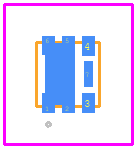 DMN2120UFCL-7 - Diodes Incorporated PCB footprint - Other - Other - U-DFN1616-6 (Type K) 