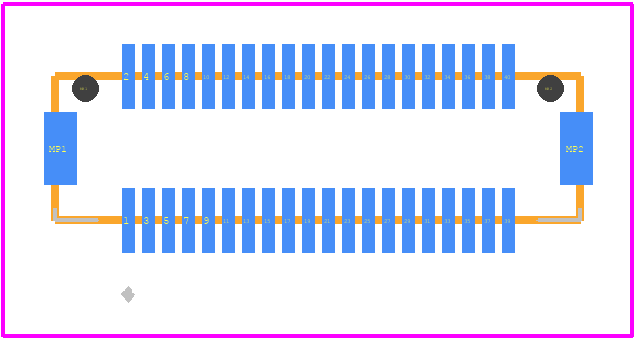 DF12(3.0)-40DS-0.5V(86) - Hirose PCB footprint - Other - Other - DF12(3.0)-40DS-0.5V(86)-1