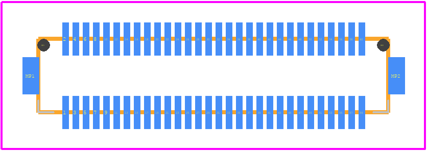 DF12-60DS-0.5V(86) - Hirose PCB footprint - Other - Other - DF12-60DS-0.5V(86)-2