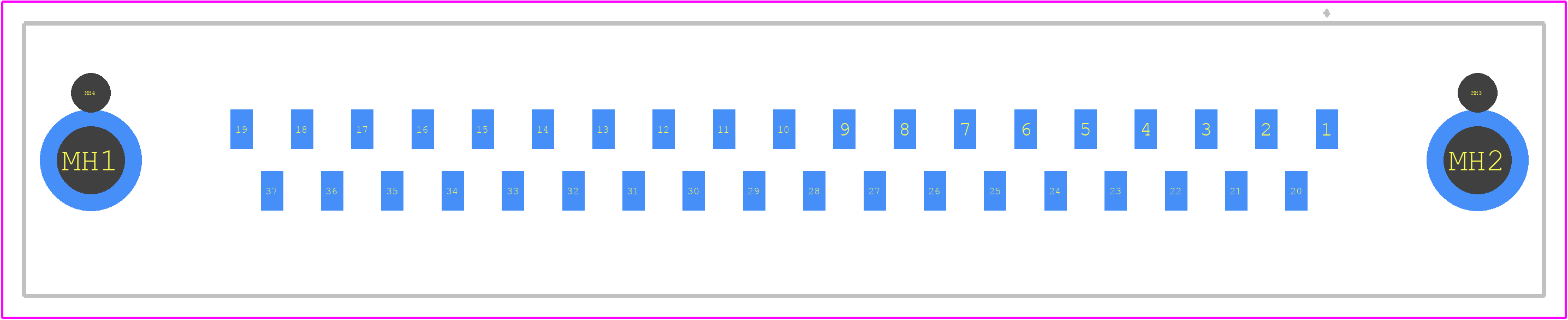 09554556622741 - HARTING PCB footprint - Other - Other - 09554556622741-1