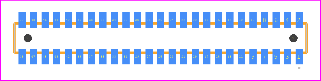 CLM-125-02-H-D-A - SAMTEC PCB footprint - Other - Other - CLM-125-02-XX-D-A