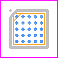 MAX4948ERA+T - Analog Devices PCB footprint - BGA - BGA - MAX4948ERA+T