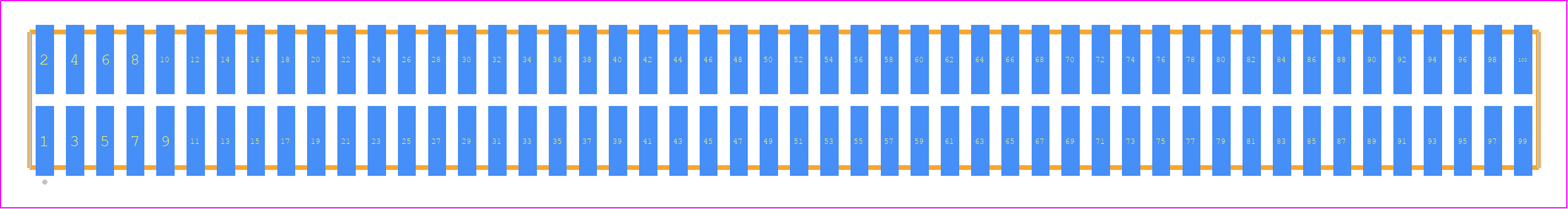 TFML-150-02-S-D-P-TR - SAMTEC PCB footprint - Other - Other - TFML-150-02-XXX-D-P-TR