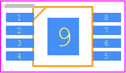 TPS2149IDGNR - Texas Instruments PCB footprint - Small Outline Packages - Small Outline Packages - DGN (S-PDSO-G8)(1)
