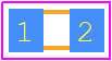 0603YA100J4T2A - Kyocera AVX PCB footprint - Capacitor Chip Non-polarised - Capacitor Chip Non-polarised - 0603-1