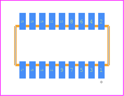 CLE-109-01-G-DV - SAMTEC PCB footprint - Other - Other - CLE-109-01-X-DV