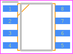TSM8568CS RLG - Taiwan Semiconductor PCB footprint - Small Outline Packages - Small Outline Packages - SOP-8_2022-1