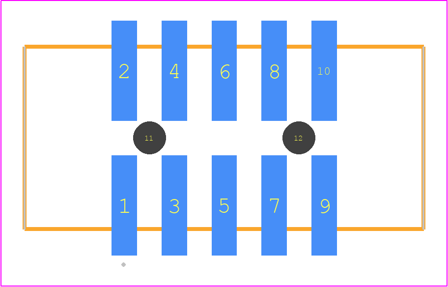 HTST-105-01-T-DV-A - SAMTEC PCB footprint - Other - Other - HTST-105-01-XX-DV-A