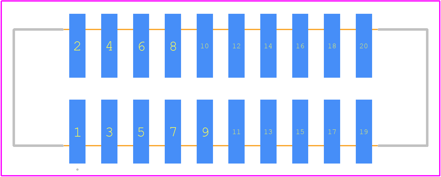 HTST-110-01-L-DV-P - SAMTEC PCB footprint - Other - Other - HTST-110-01-L-DV-P-3