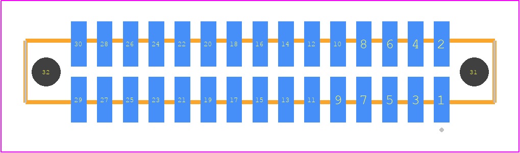 SFM-115-L2-F-D-A - SAMTEC PCB footprint - Other - Other - SFM-115-YY-ZZZ-D-A