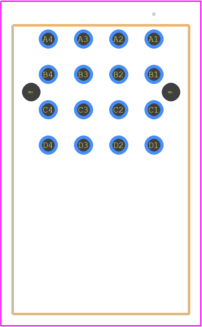 17610042101 - HARTING PCB footprint - Other - Other - 17610042101-4