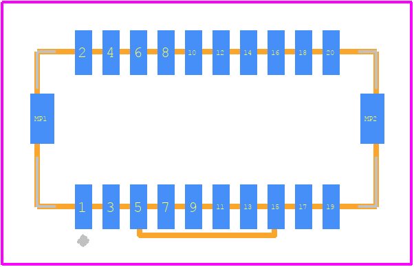 203564-2017 - Molex PCB footprint - Other - Other - 203564-2017-2