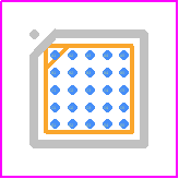 USB3321C-GL-TR - Microchip PCB footprint - BGA - BGA - 25-ball WLCSP