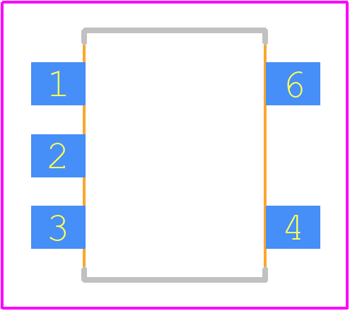 APV1122A - Panasonic PCB footprint - Other - Other - 6-Pin DIP SMD_2