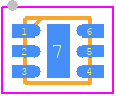 MIC2095-1YMT-TR - Microchip PCB footprint - Small Outline No-lead - Small Outline No-lead - 1.6mm/1.6mm