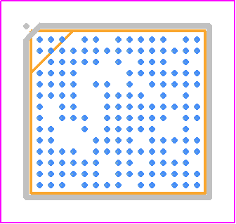 MT2523S - Mediatek PCB footprint - BGA - BGA - 165 bga