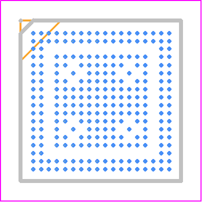 ATSAMA5D24C-CUR - Microchip PCB footprint - BGA - BGA - 256-ball TFBGA