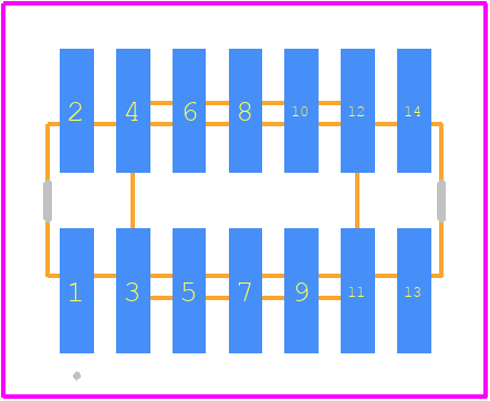 FTSH-107-01-L-DV-K-TR - SAMTEC PCB footprint - Other - Other - FTSH-107-01-L-DV-K-TR-3
