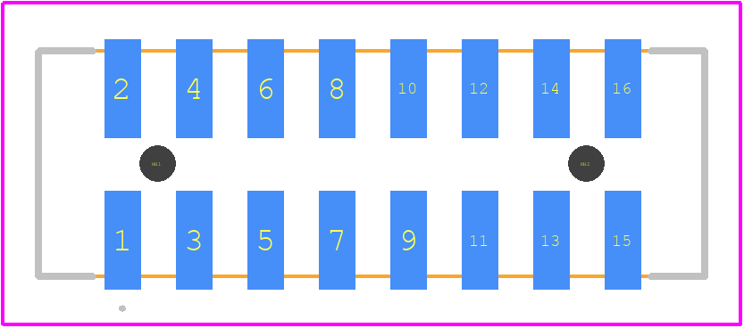 0878321621 - Molex PCB footprint - Other - Other - 0878321621-2