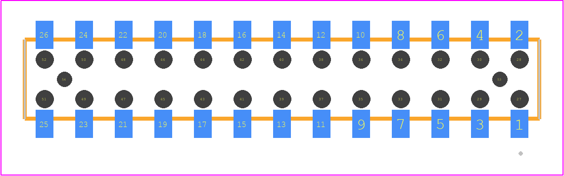 CLT-113-02-G-D-BE-A - SAMTEC PCB footprint - Other - Other - CLT-113-02-YY-D-BE-A