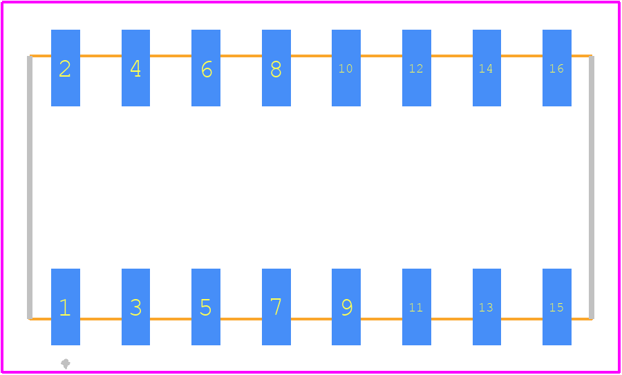 ICF-316-T-O - SAMTEC PCB footprint - Other - Other - ICF-316-T-O-3