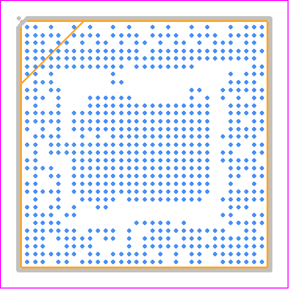 MT6752 - Mediatek PCB footprint - BGA - BGA - TFBGA 12.6mm*12.6mm, 677-ball, 0.4mm pitch package