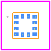 BMC156 - BOSCH PCB footprint - Other - Other - LGA 2.2 x 2.2