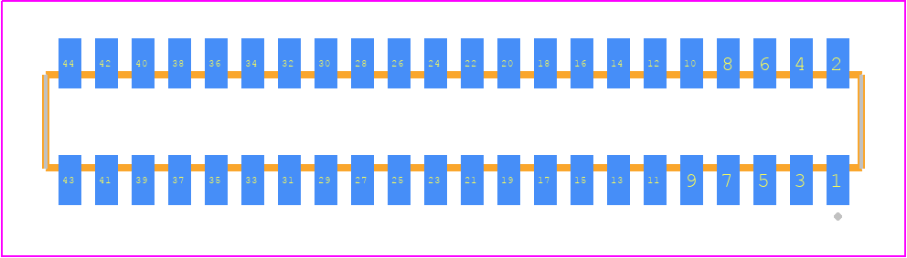 CLM-122-02-F-D-K-TR - SAMTEC PCB footprint - Other - Other - CLM-122-02-XX-D-Y-TR