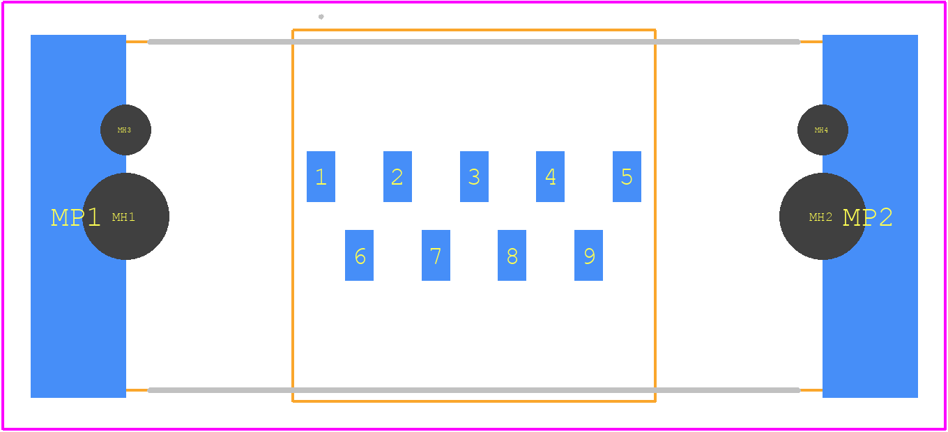 09551697811741 - HARTING PCB footprint - Other - Other - 09551697811741-3_2024