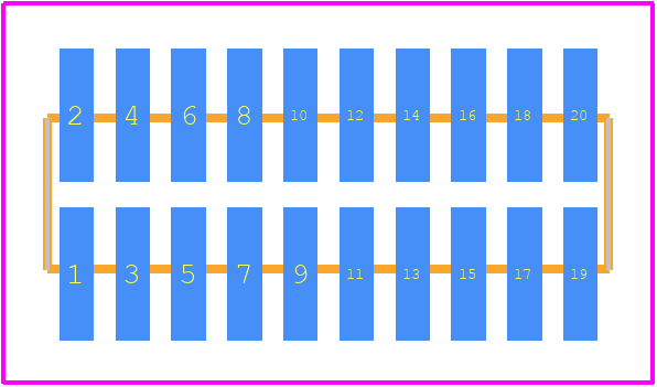 PH127-2X10MG - Useconn Electronics PCB footprint - Other - Other - PH127-2X10MG-1