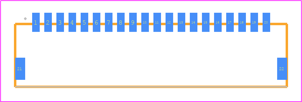 T1M-20-T-SH-L - SAMTEC PCB footprint - Other - Other - T1M-20-X-SH-L