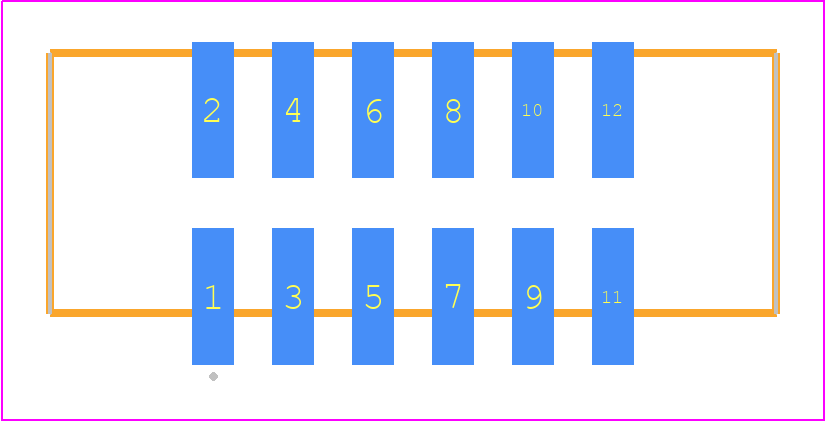 STMM-106-02-S-D-SM-K-TR - SAMTEC PCB footprint - Other - Other - STMM-106-02-XX-D-SM-K-TR